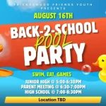 Back to School Pool Party