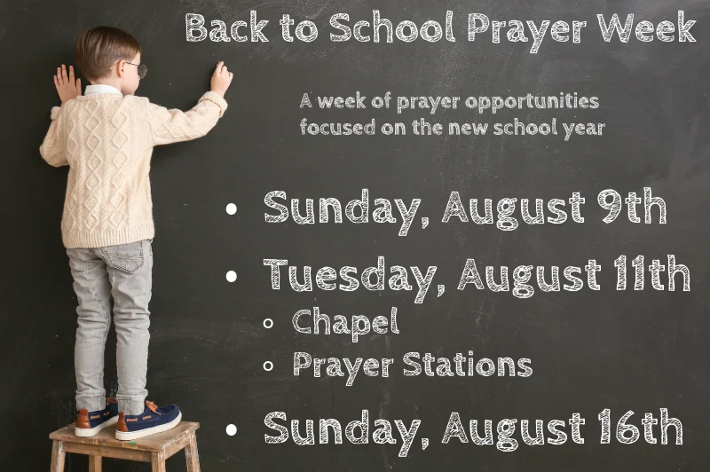 Back to School Prayer Stations